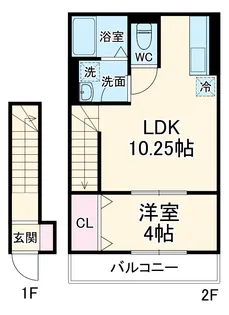 ボヌールK【2階】の間取り
