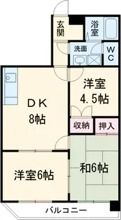 マンション善六【402号室】の間取り