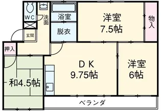 ワイズタウン 2棟【406号室】の間取り