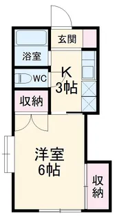 ドミールタカミネ【206号室】の間取り