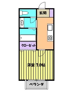 フローレンスヒルズ【205号室】の間取り