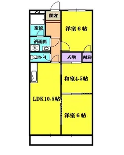 グリーンハイツA【202号室】の間取り
