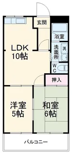 グリーンハイツB【101号室】の間取り