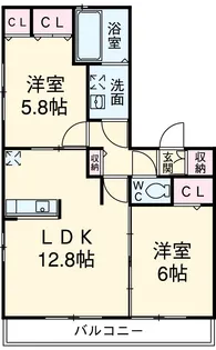 プランドール ガーデン【1階】の間取り