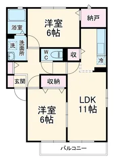 アローザ【2階】の間取り