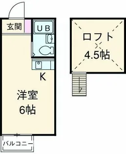 第6コーポ稲垣【2階】の間取り