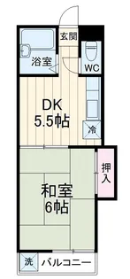 ウェルネス中央【107号室】の間取り