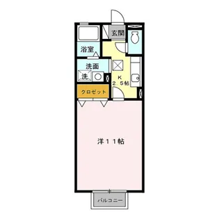 リビングタウン豊田桝塚【103号室】の間取り