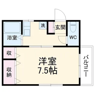 サンシャイン角田Ⅱ【1階】の間取り