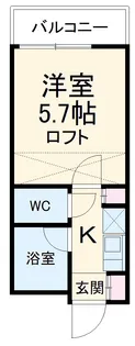 アップル春日井【207号室】の間取り