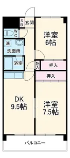ソレアードミシマ【2階】の間取り