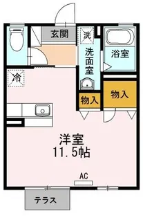 ボヌール・フーカ【2階】の間取り