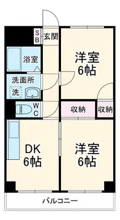 クローネ川口【4階】の間取り