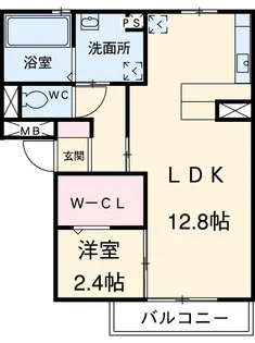 豊田パライソ若宮【2C号室】の間取り