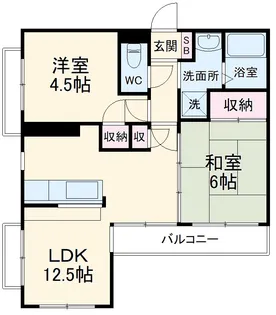 ウィンベルコーラス大宮日進【1階】の間取り