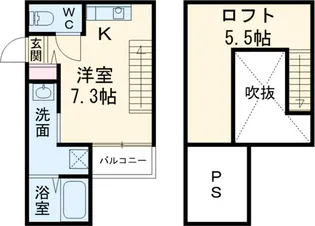リュミエールウェスト【101号室】の間取り