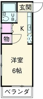 メープル安東【101号室】の間取り