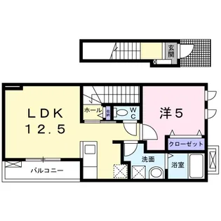 ミュールベルク【2階】の間取り