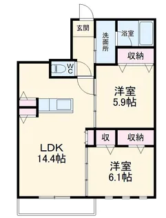 エスペランサⅡ【2階】の間取り