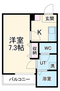 FREYR弥生町【102号室】の間取り