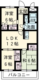 フレシール【3E号室】の間取り