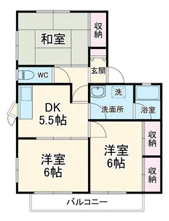 アーバンハイツ95 A棟【102号室】の間取り
