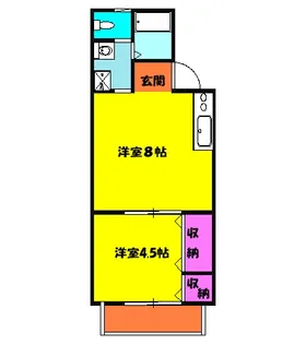 サンレイク1番館【102号室】の間取り