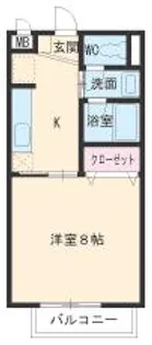 Surplus ラーム・ふじ【1階】の間取り