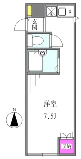 キャッスルハイツ【2-D号室】の間取り