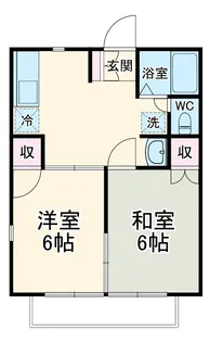 ガーデンヒルズ薬園台【1階】の間取り