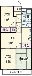 シモーヌヴィーユB棟【2階】の間取り