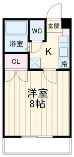 エステートピア和泉【1階】の間取り