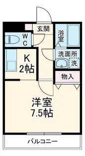 ハイツ大好【1階】の間取り
