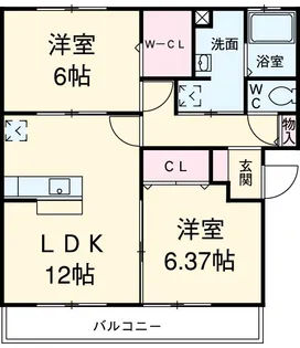 サザンクロス A【3階】の間取り