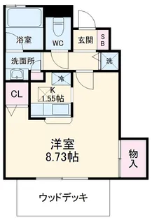 ESPOIR PIO妙典A棟【1階】の間取り