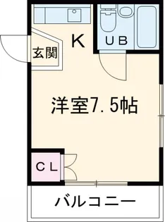 コーポフクマ【202号室】の間取り