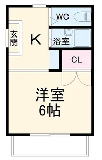 レジデンス日広【206号室】の間取り