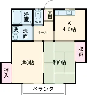 ジュネスタブレット【2階】の間取り