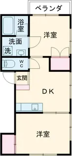 アイム【2F号室】の間取り