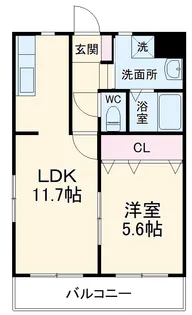ウイング・イヌイ【2階】の間取り