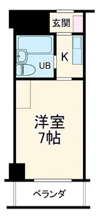 シェルマン則武【8階】の間取り