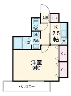 アプレシオ八田【6階】の間取り
