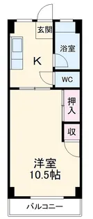 赤坪公園マンション【4階】の間取り