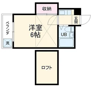 アールイーステージ道徳【2階】の間取り