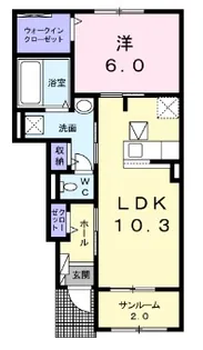 du Burg Ⅰ(ドゥブルク【1階】の間取り