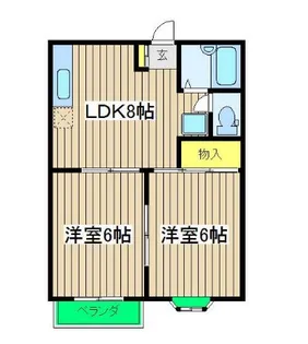 アルシュB【2階】の間取り