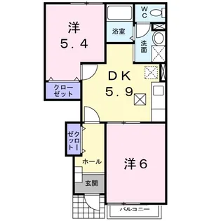 イストワールⅠ【1階】の間取り