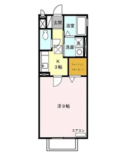 寄京南ハイツ【203号室】の間取り