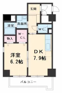 シャルム・八田【5階】の間取り