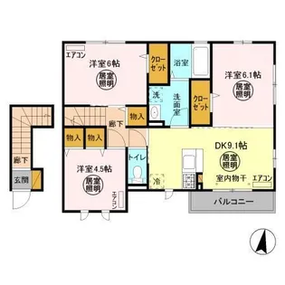 大黒屋 十四番館【2階】の間取り